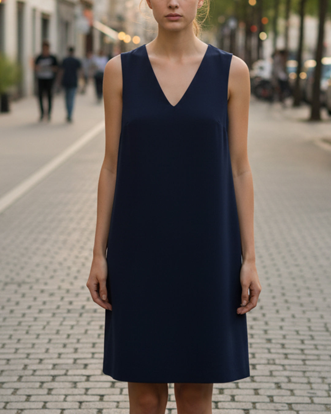 Ukay Find! Navy V-Neck Mini Dress