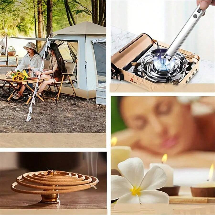 Electronic Candle Lighter Windproof Flameless USB Rechargeable Lighter