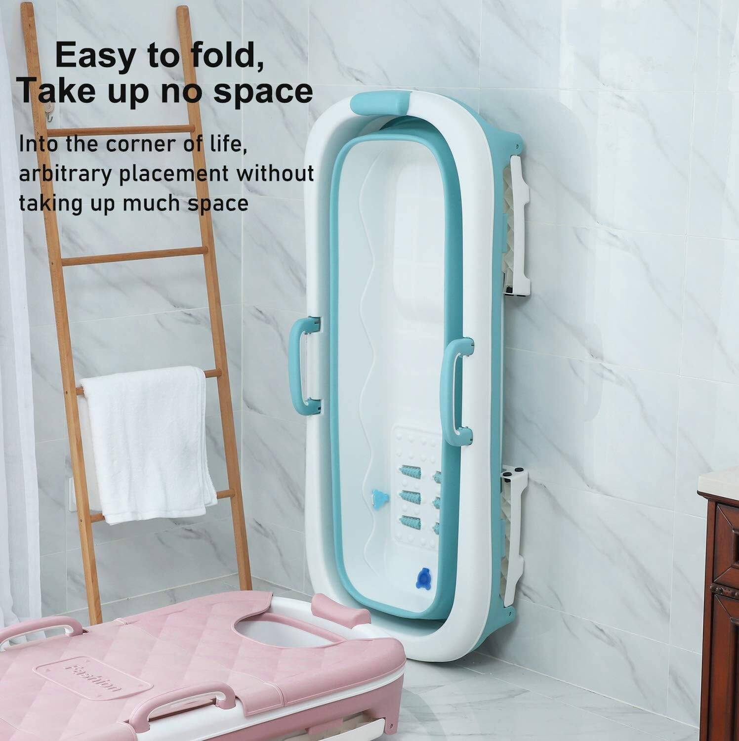 Portable Bathtub For Adults, Foldable Children Tub Household Bath Basin