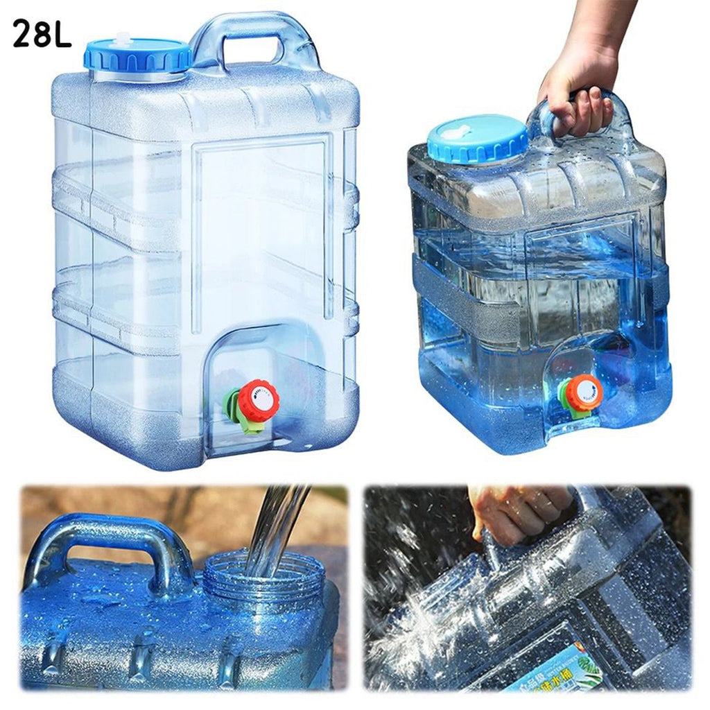 28L Portable Water Container with Rotating Faucet-KYAMSTORE