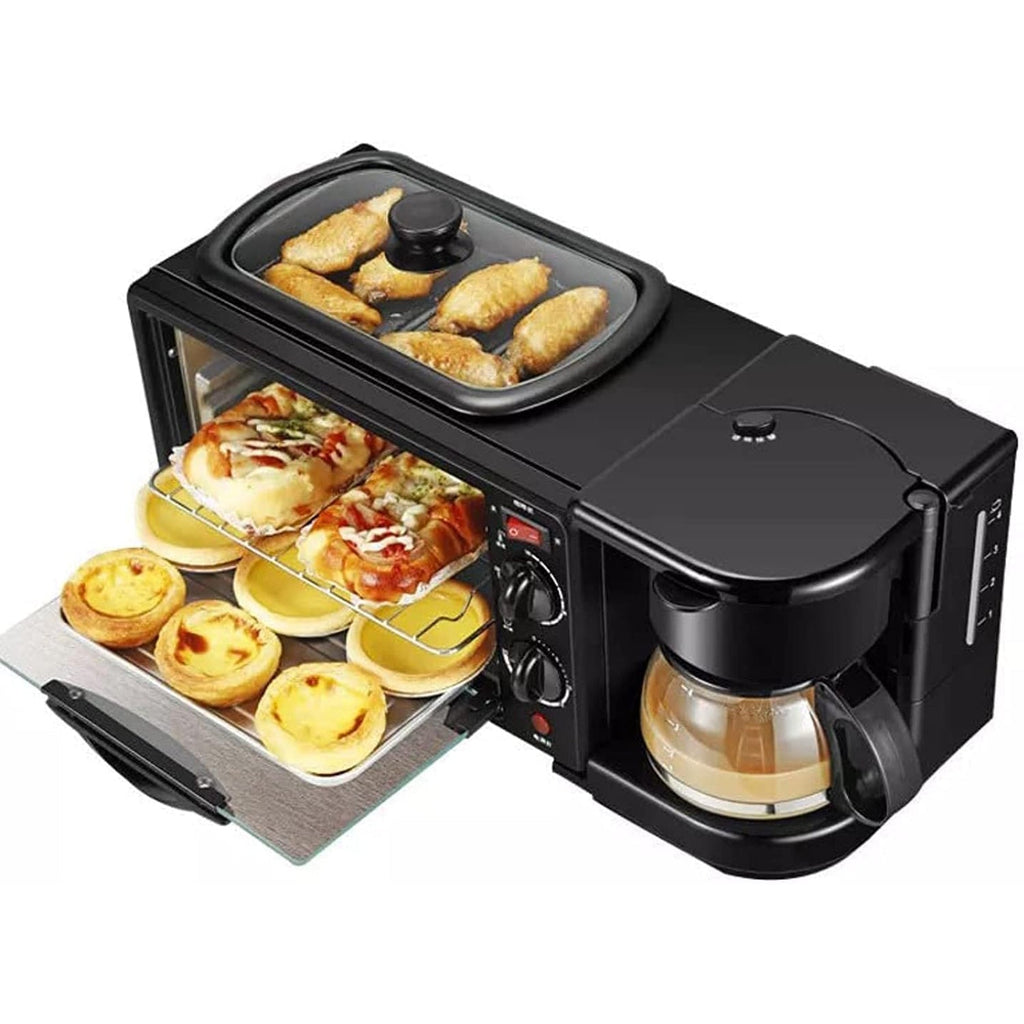 3-in-1 Breakfast Maker | Coffee Maker, Oven, Frying Pan-KYAMSTORE