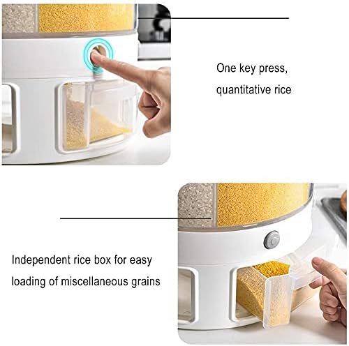 6 Grid Large Food Dispenser & Rice Container-KYAMSTORE