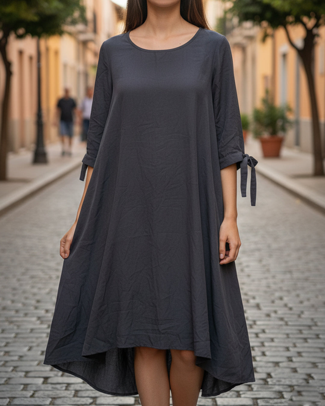 Ukay Find! Charcoal Grey Tunic Dress - Effortless Style