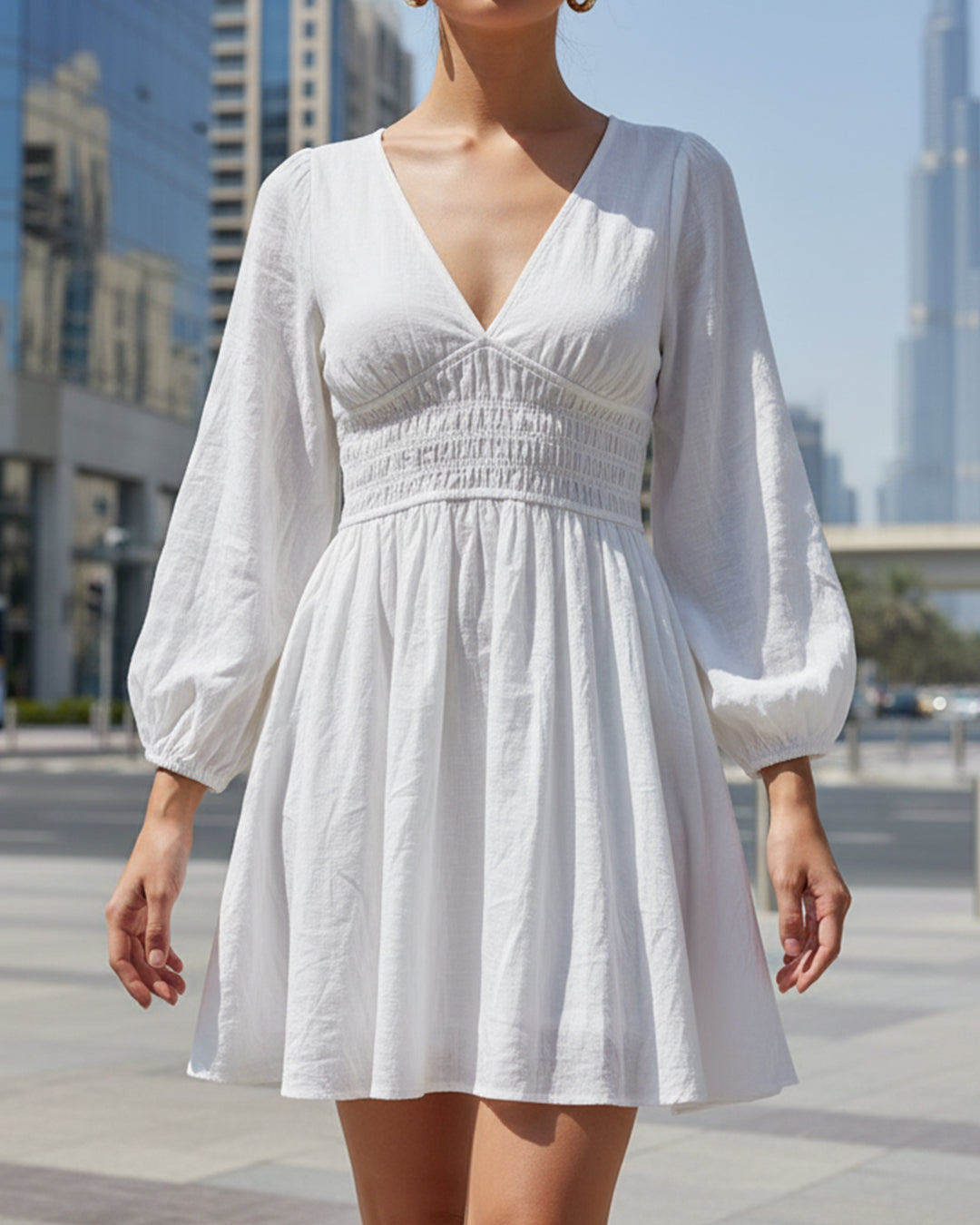 Ukay Find! Flowy White Summer Dress - Sustainable & Unique