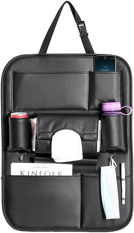 2 Pack PU Leather Premium Car Seat Back Organizer | Delivery: 2 to 3 business days | Limited stocks available | Hurry before Sold Out