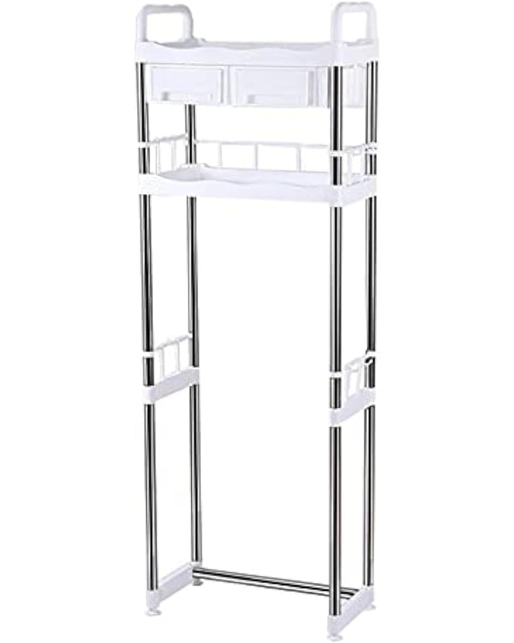 Bathroom Over The Toilet Storage Rack with Drawer and Hook-KYAMSTORE