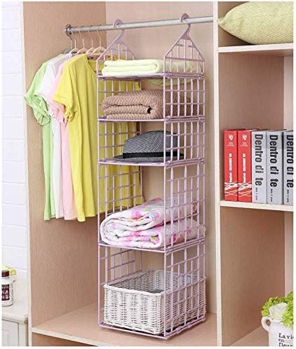 5 Layer Plastic Folding Clothes Storage Racks