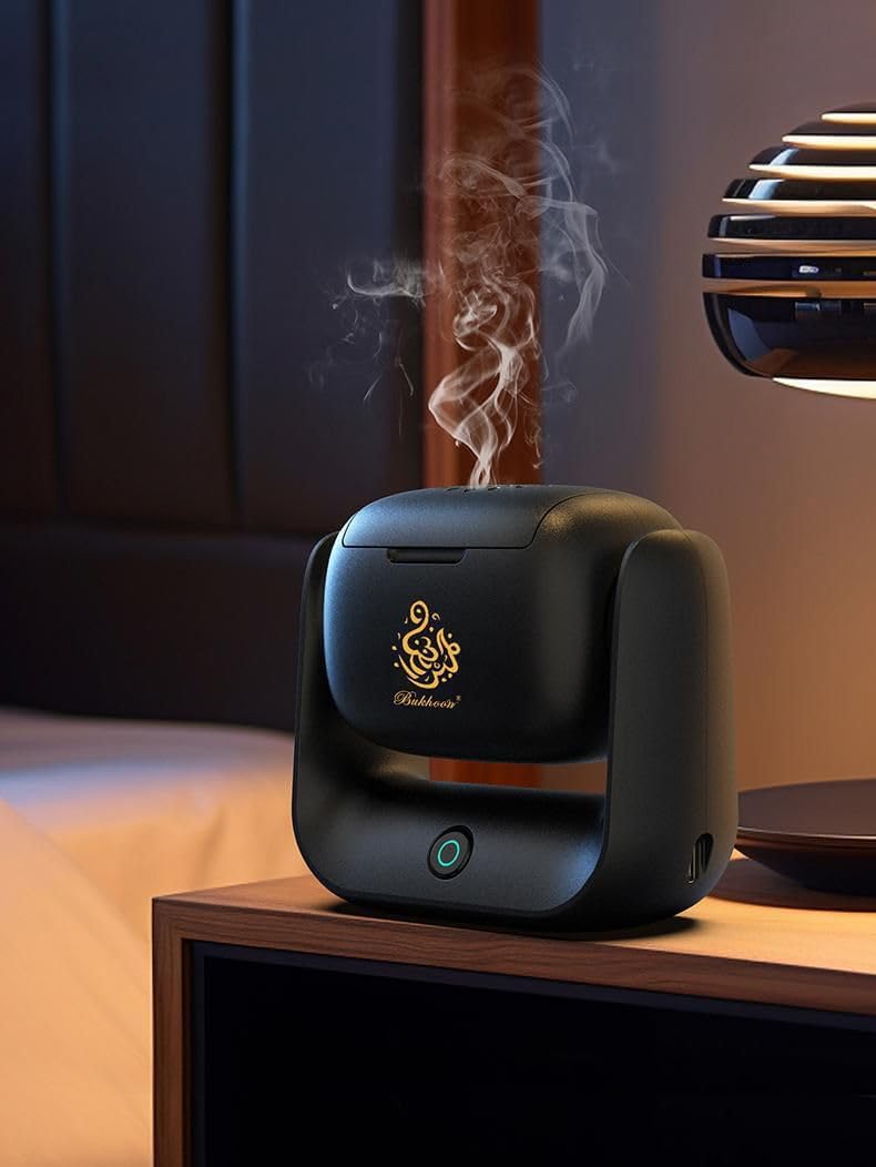 Premium Rotatable Incense Burner, Modern Bakhoor Burner for Home, Office, and Car