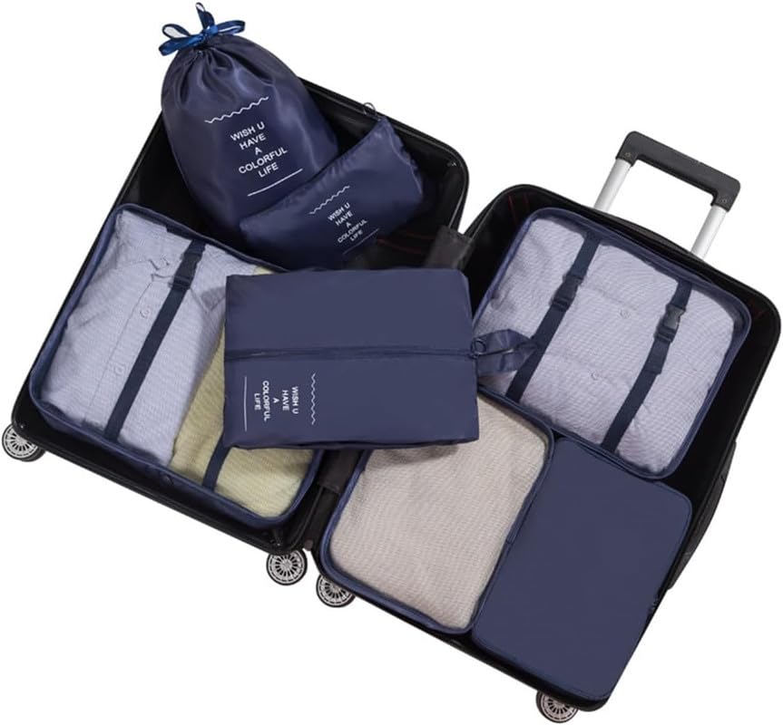 Packing Cubes for Travel - Set of 7 Travel Luggage Organizers | Limited stocks available