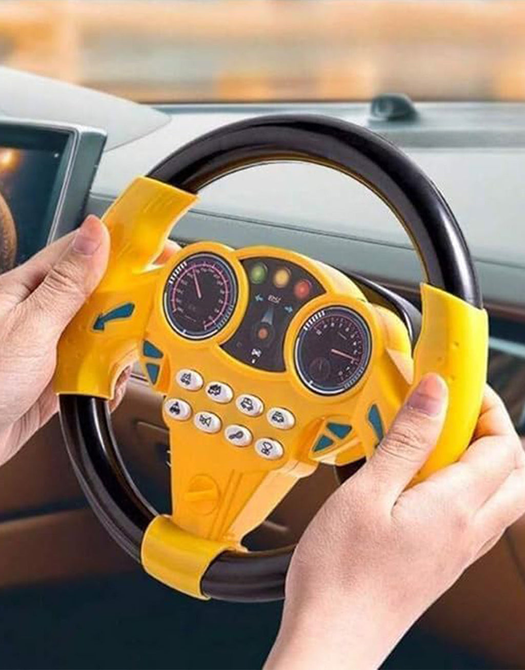 Steering Wheel Toy for Kids Simulation Driving Car Toy with Light & Sound