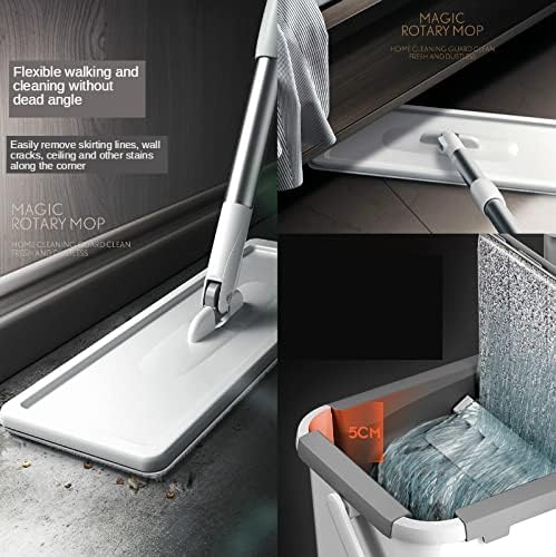 Hands-Free Mop and Bucket | 2-in-1 Wet and Dry Self-Squeeze Floor Cleaning-KYAMSTORE