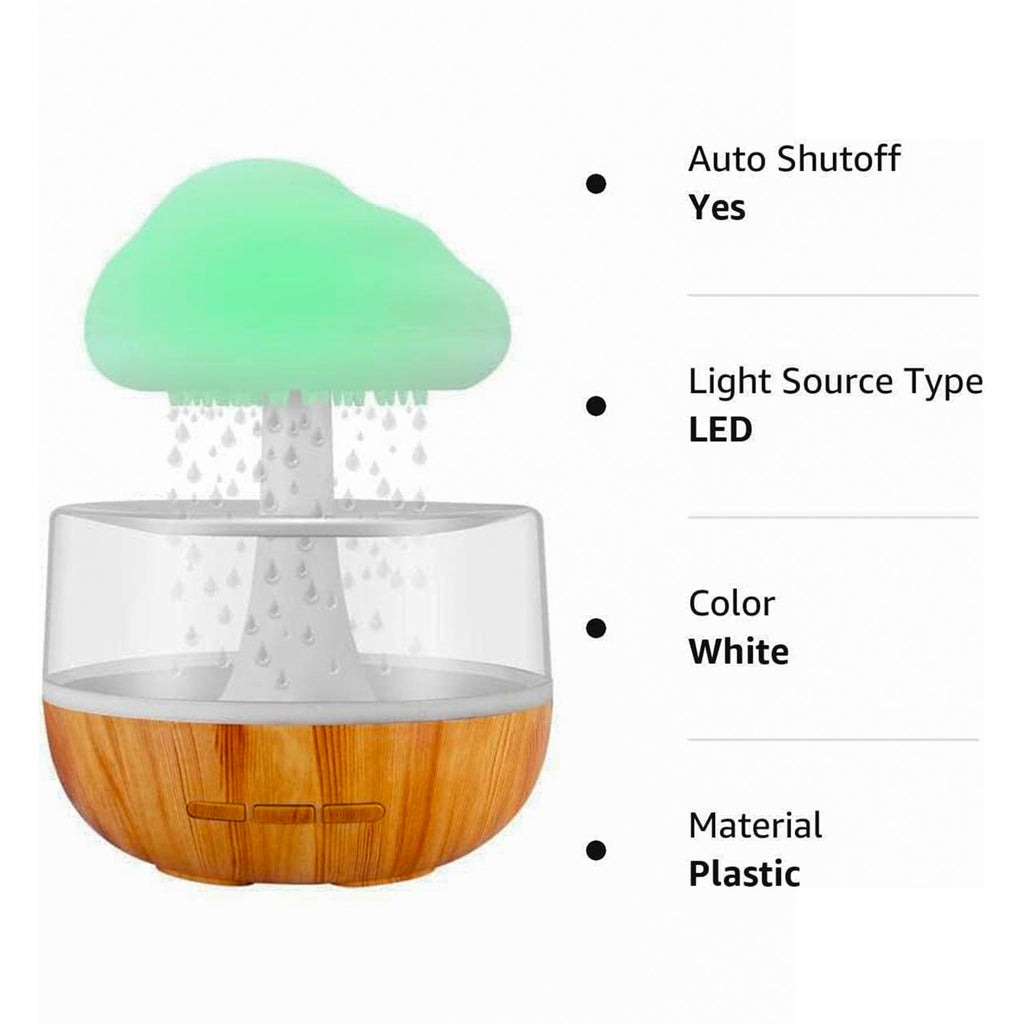 Rain Cloud Humidifier, Rain Cloud Night Light, Diffuser Humidifier with 7 Colors LED Lights