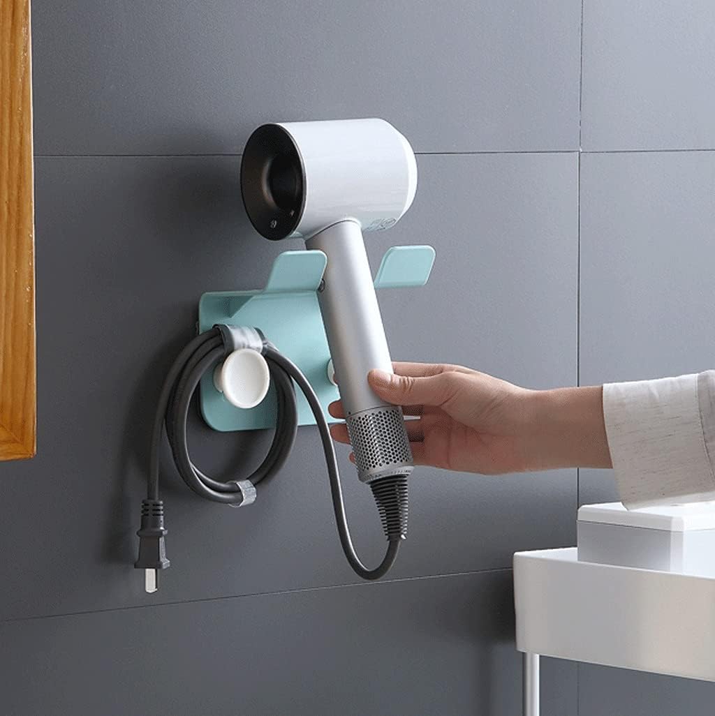 Hair Dryer Holder, Wall Mount, Organizer for Bathroom Accessories