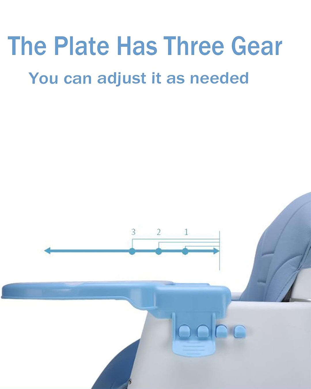 3 in 1 Convertible Baby Highchair with Adjustable Height and Footrest | Feeding Chair