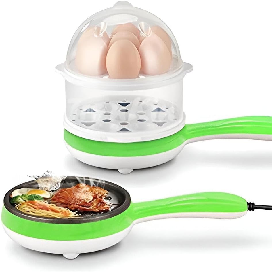 Multifunctional Egg Boiler, Boil Up To 7 Eggs, Mini Electric Egg Frying Pan