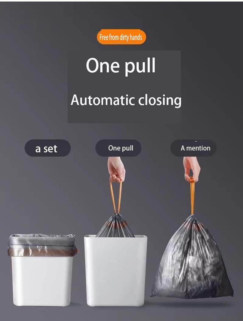 Trash Bags, Drawstring Small Trash Bags | Thickened Trash Bags 75pcs