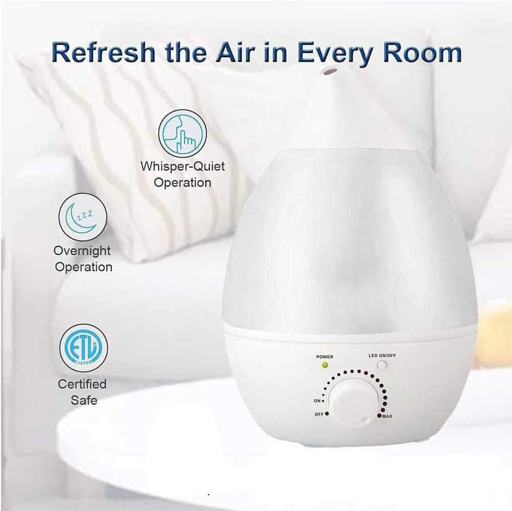 Cool Mist Humidifier for Bedroom