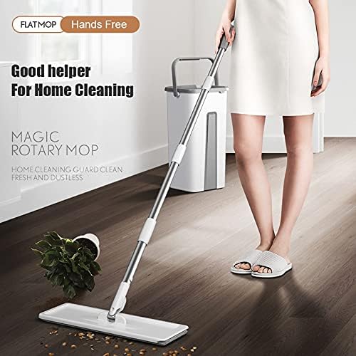 Hands-Free Mop and Bucket | 2-in-1 Wet and Dry Self-Squeeze Floor Cleaning-KYAMSTORE