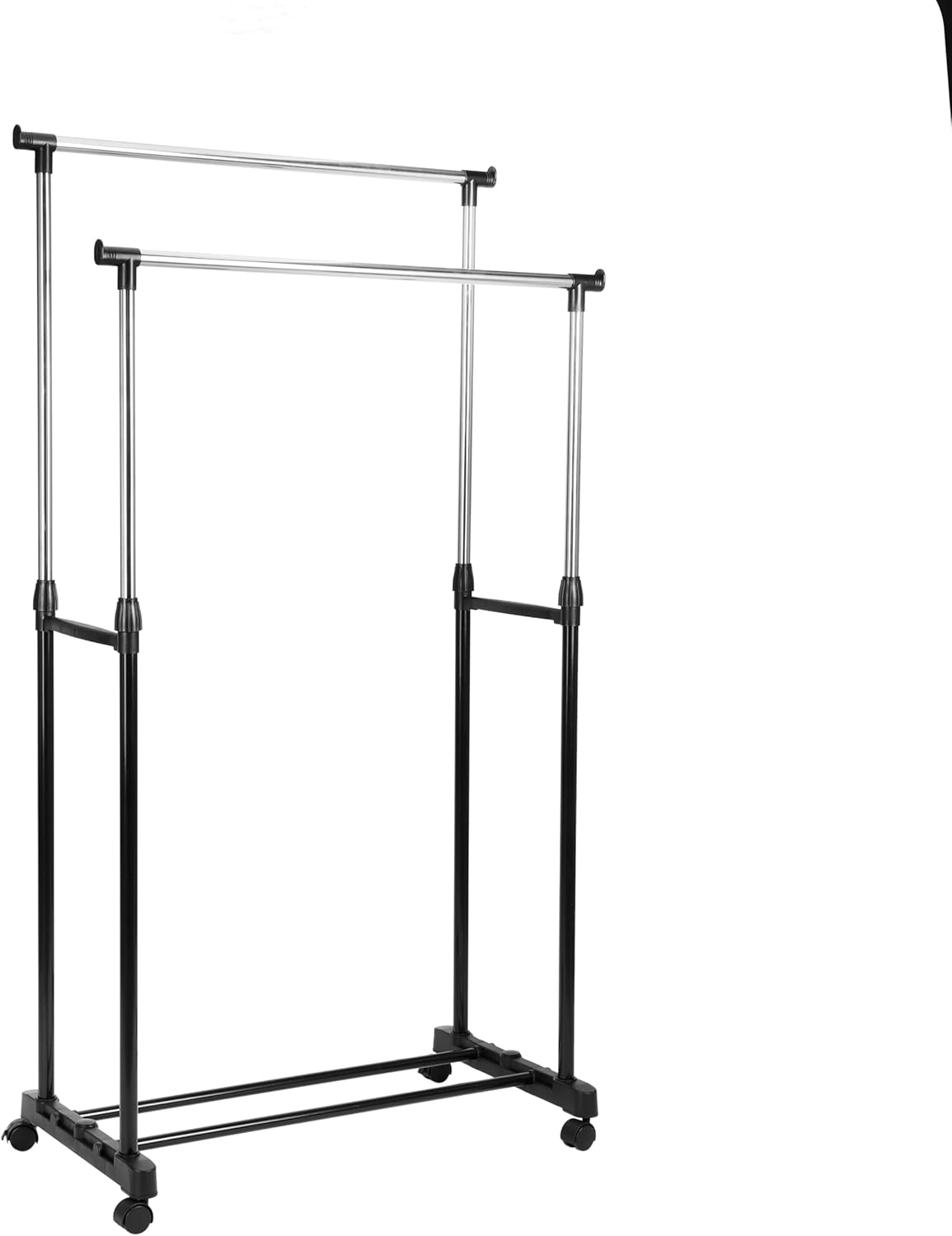Double Rail Clothes Rack | Metal freestanding Clothes rail for display and storage