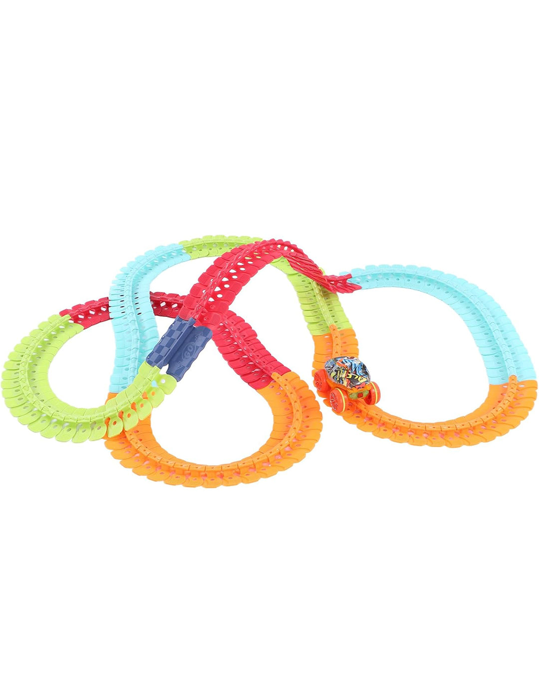 Race Car Track Set, Luminous Soft Race Car Building Toys