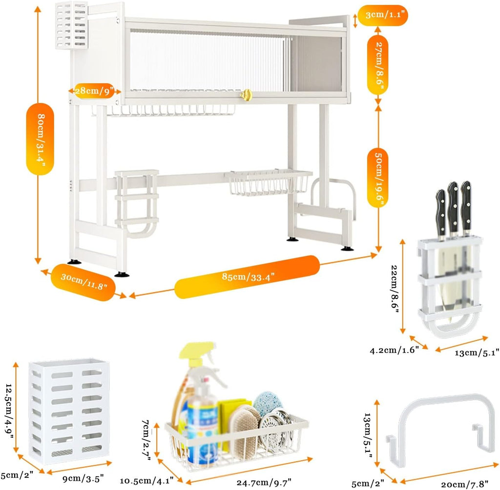 Over The Sink Dish Drying Stand Drainer