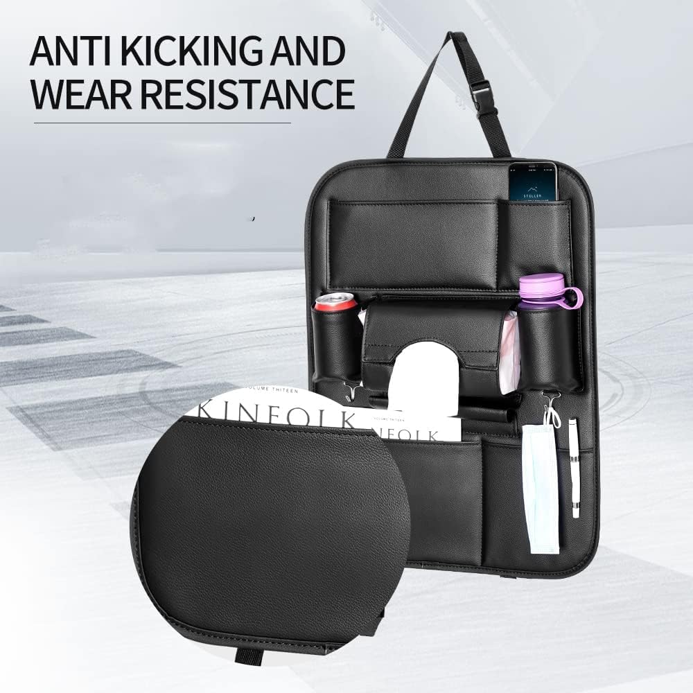 2 Pack PU Leather Premium Car Seat Back Organizer | Delivery: 2 to 3 business days | Limited stocks available | Hurry before Sold Out