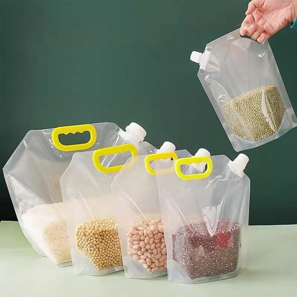 Grain Moisture-proof Sealed Bag, Transparent Grain Storage Suction Bags (2pcs)
