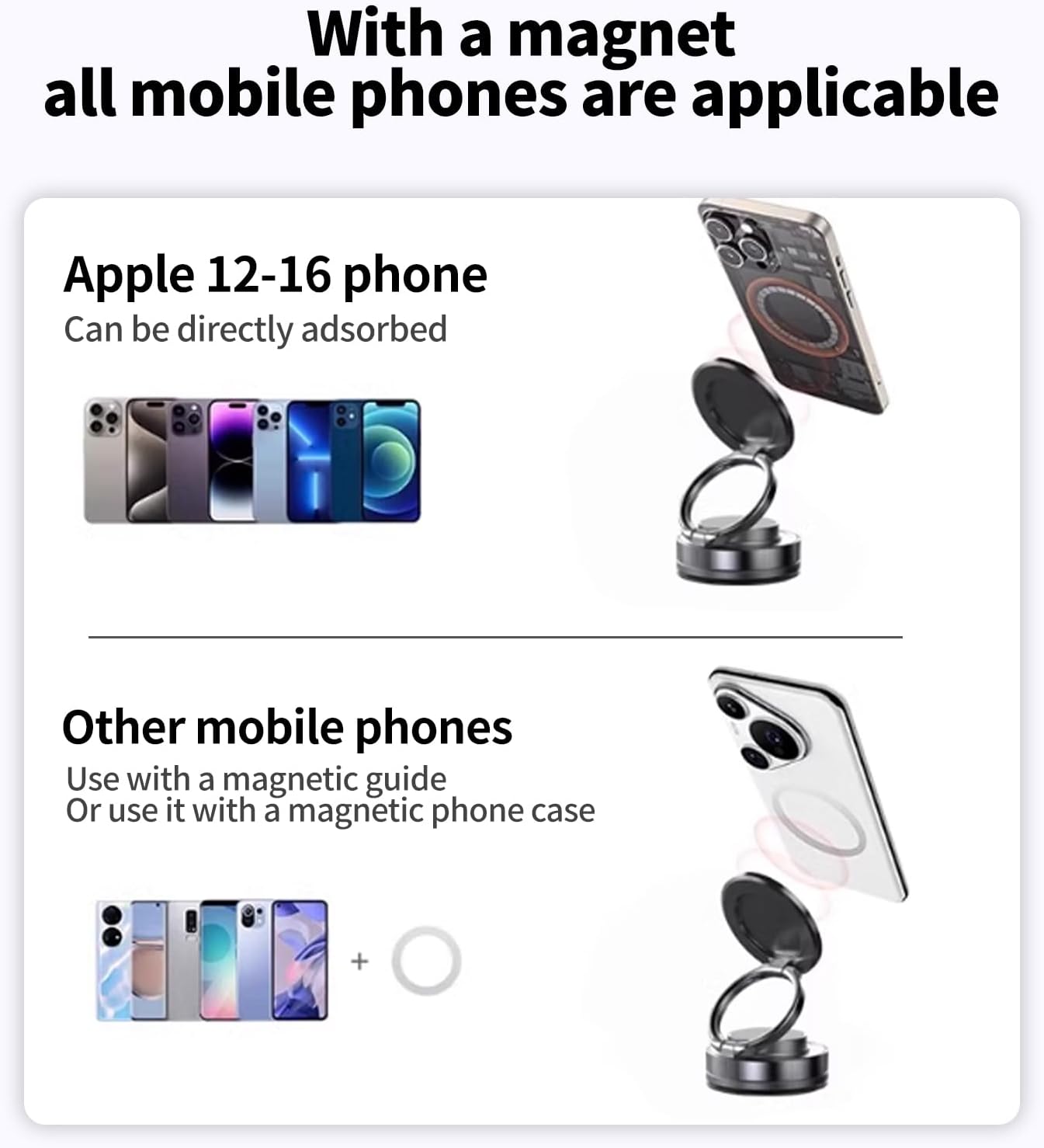 360° Adjustable Vacuum Magnetic Phone Holder | Limited stocks available
