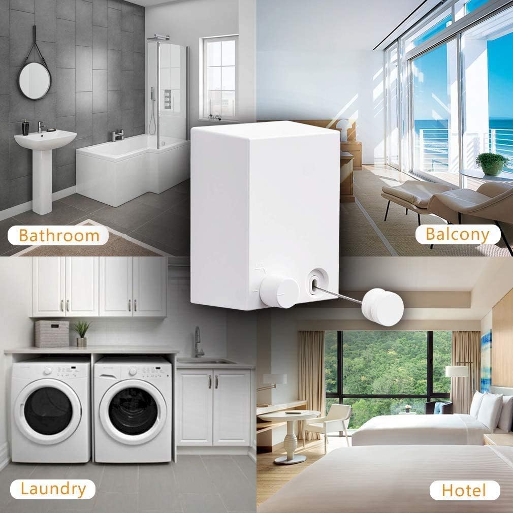 Retractable Clothes Rope - Clothes Rope Adjustable Telescopic Clothes Rope-KYAMSTORE