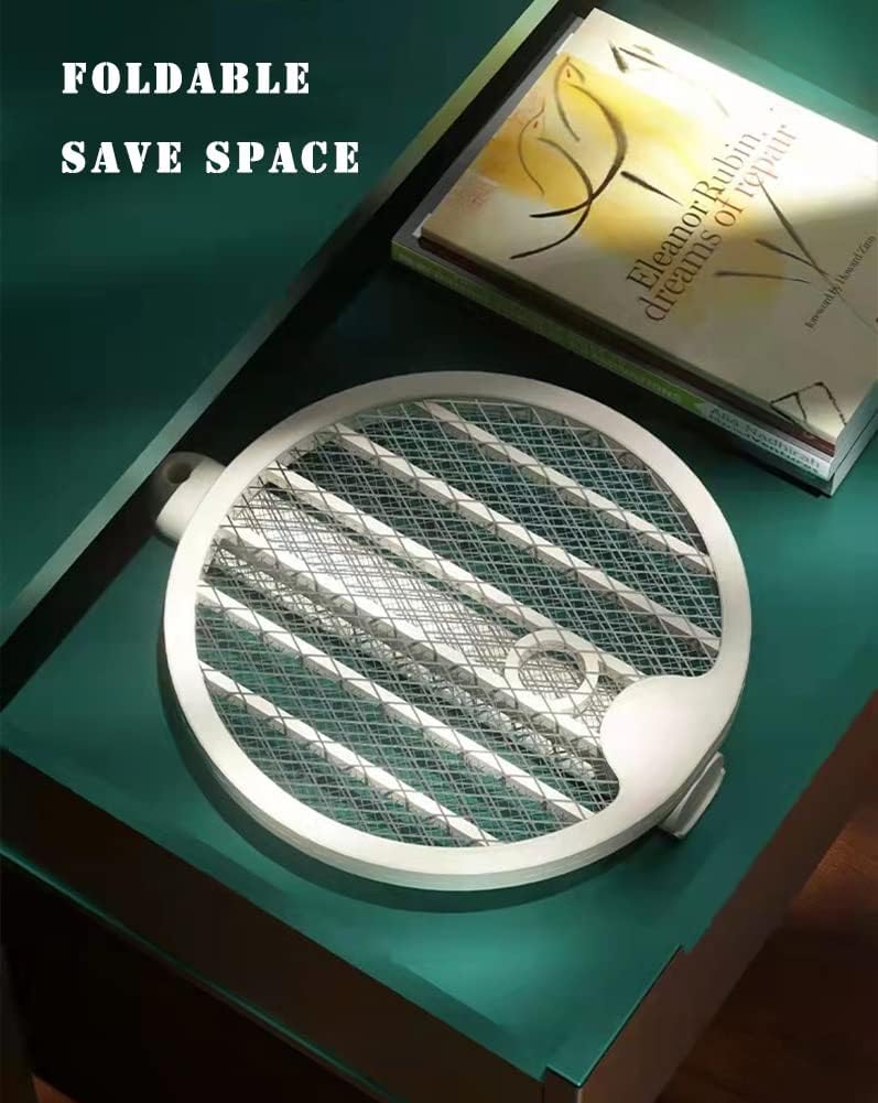 2 in 1 Fly Swatter Electric Rechargeable Mosquito Killer Lamp