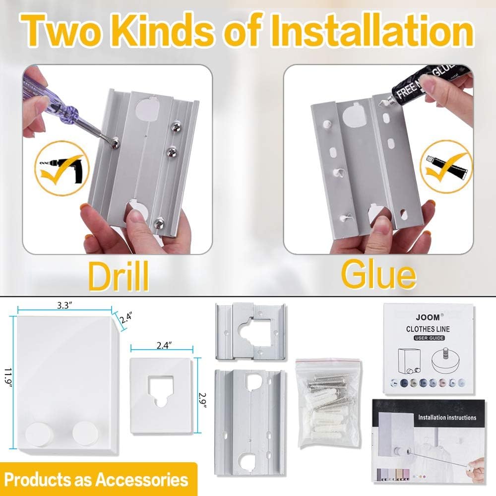 Retractable Clothes Rope - Clothes Rope Adjustable Telescopic Clothes Rope-KYAMSTORE