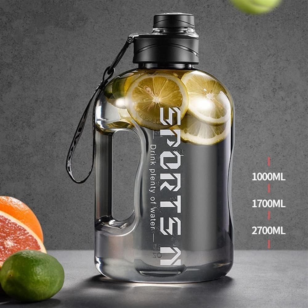 1.6-Liters PP Sports Water Bottle with Straw for Training, Travel, and Fitness