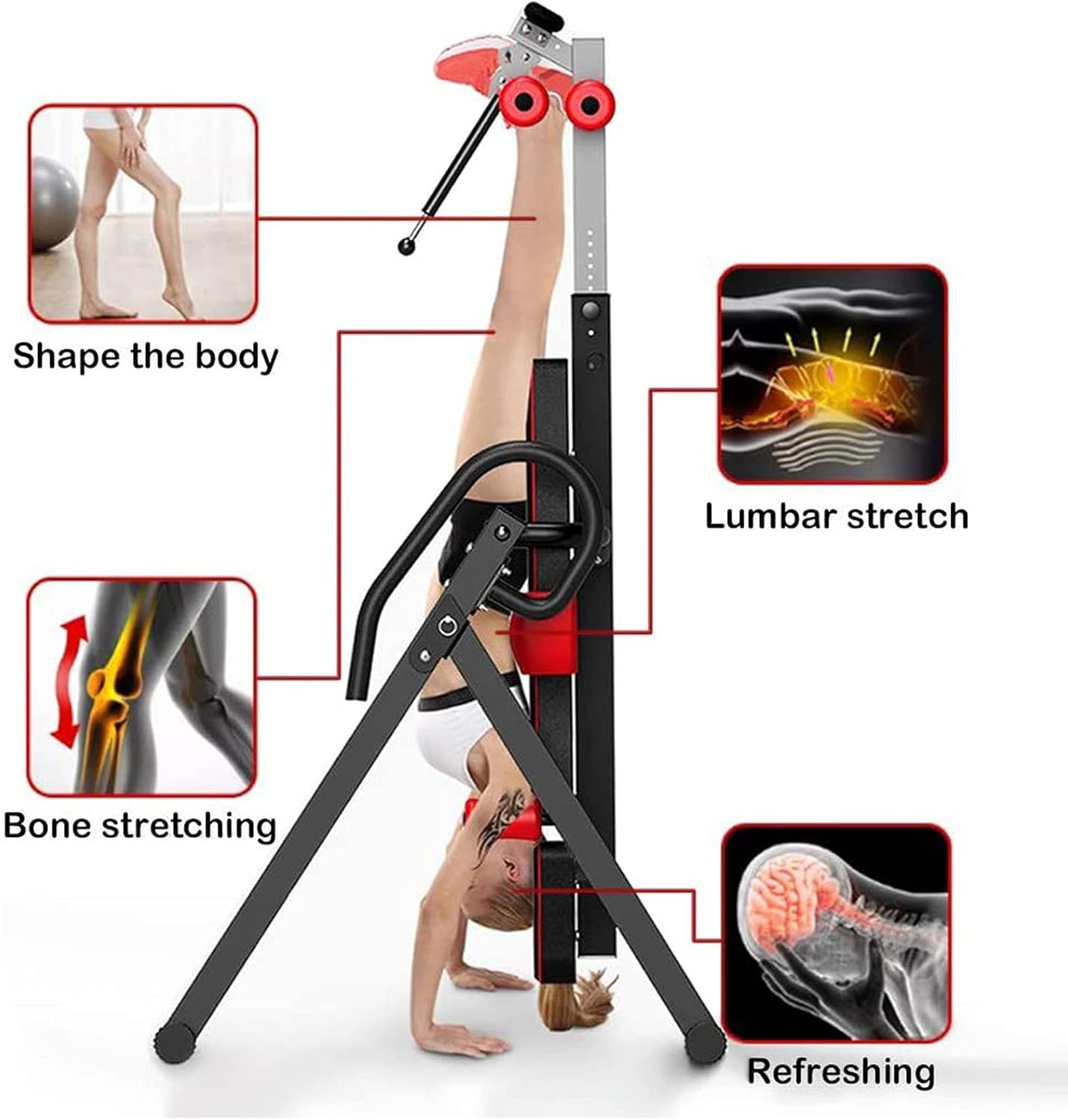 Heavy Duty Gravity Handstand Machine Foldable Back Neck Pain Exercise Therapy | Limited stocks available