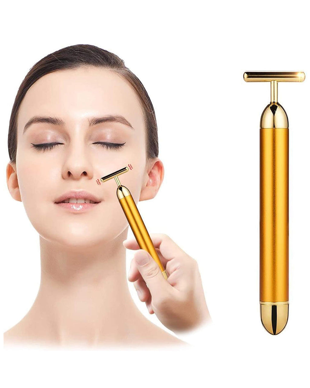 T-Shape Pulse Sign Face Massage Tools for Sensitive Skin | Limited stocks available