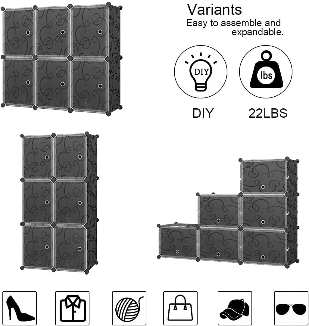 Portable Shoe Rack Organizer 48 Pair Tower Shelf Shoe Storage Cabinet