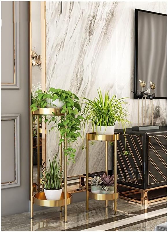 Plant Flower Display Stand, Wrought Iron Floor-Standing Flower Stand