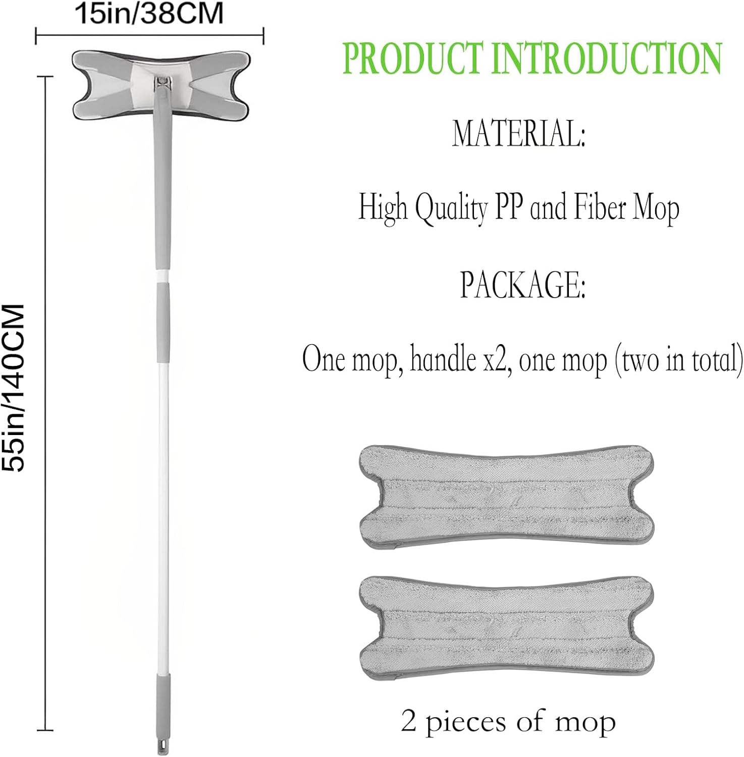 Microfiber Mop, Easy Squeeze and Spin Mop, Easy Squeeze Mop