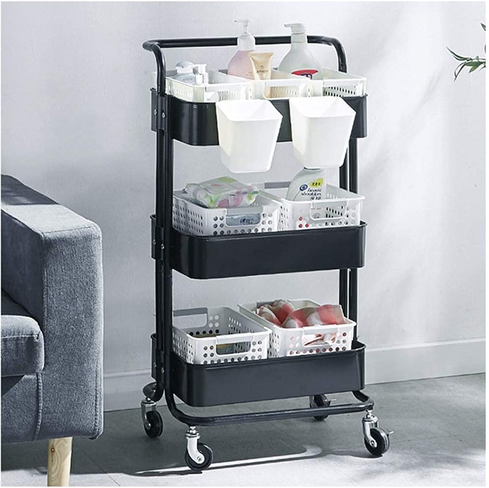 Stable Kitchen Trolley Storage Trolley 3-Layer Metal Storage | Limited stocks available