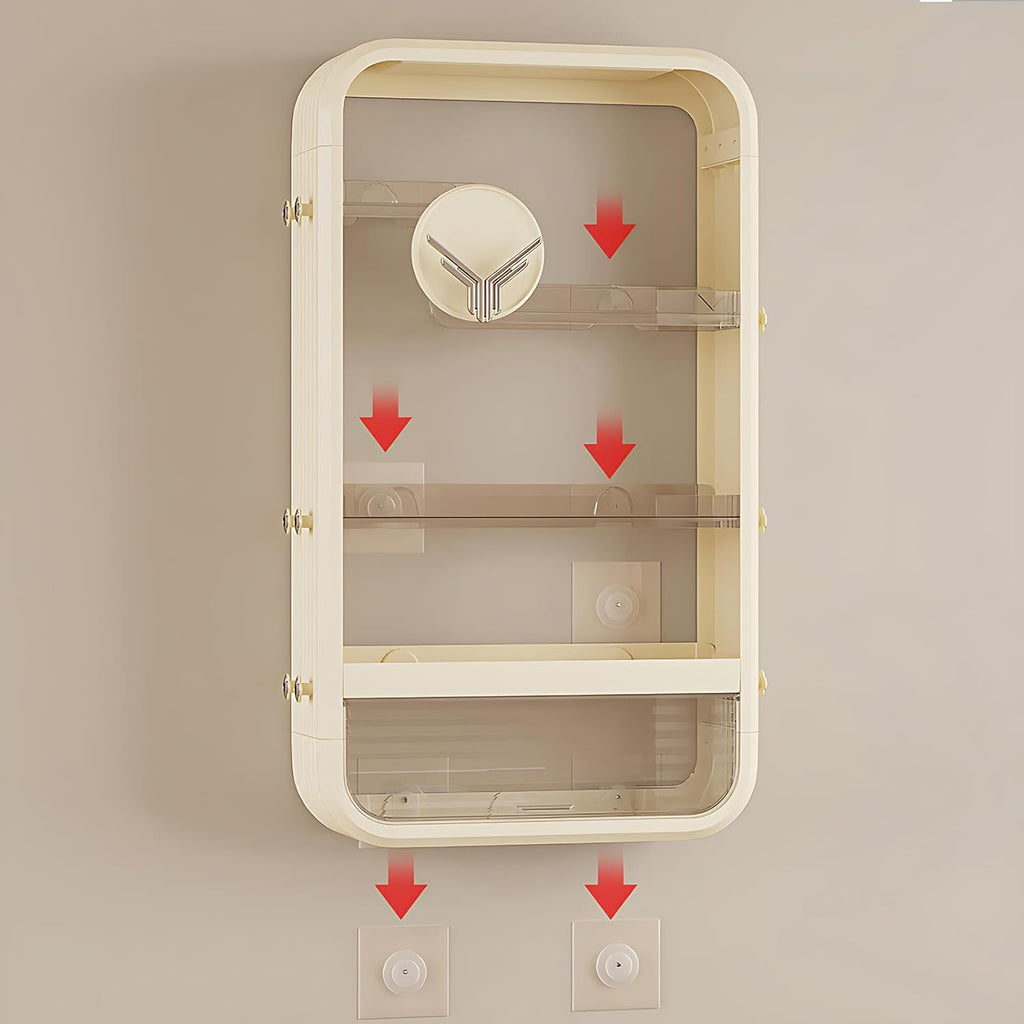 Makeup Storage Organizer, 5-Tier Makeup Shelf Organizer for Wall