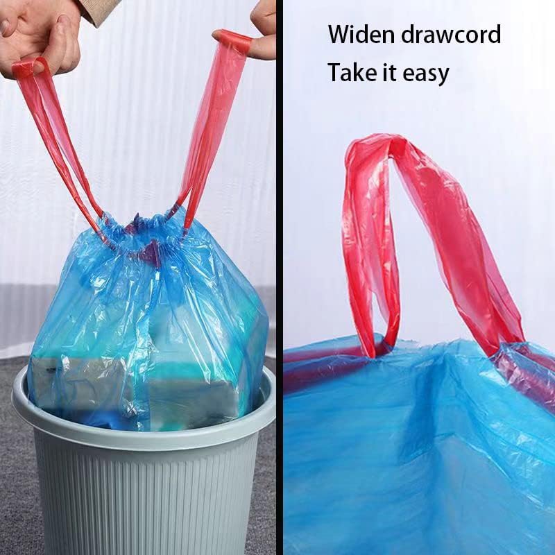 Trash Bags, Drawstring Small Trash Bags | Thickened Trash Bags 75pcs
