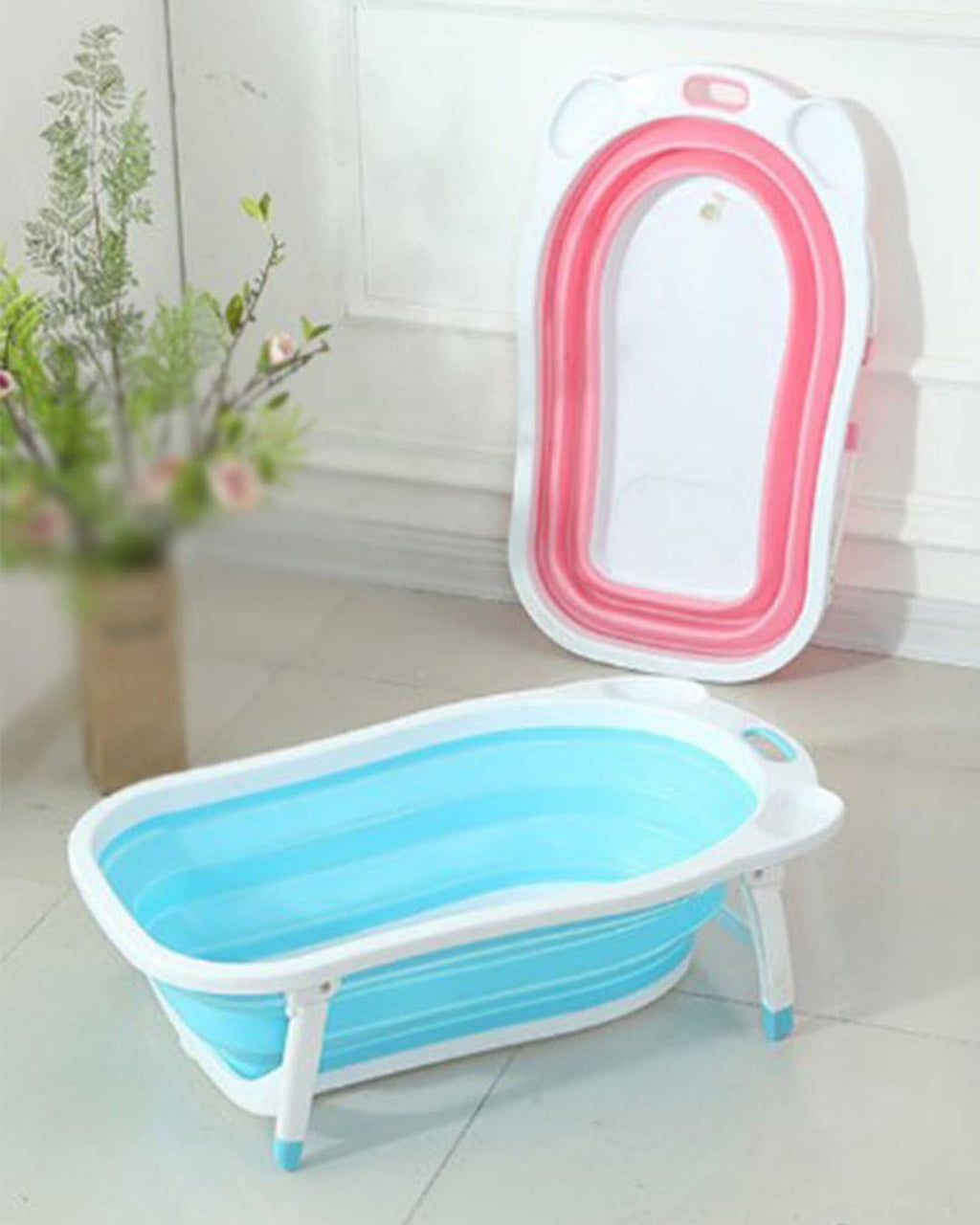 Foldable New Born Baby Bath Tub With Soft Bathmat | Delivery: 2 to 3 business days | Limited stocks available | Hurry before Sold Out