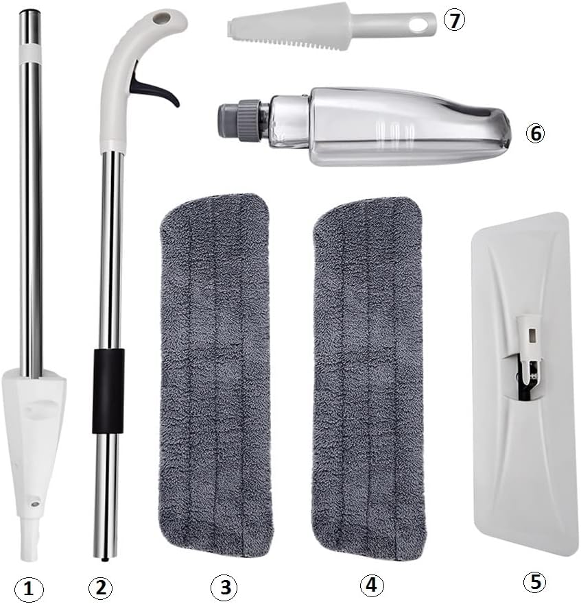 Free Hand Flat Floor Mist Mop Household Washing Bathroom Tool Scrape Cleaning