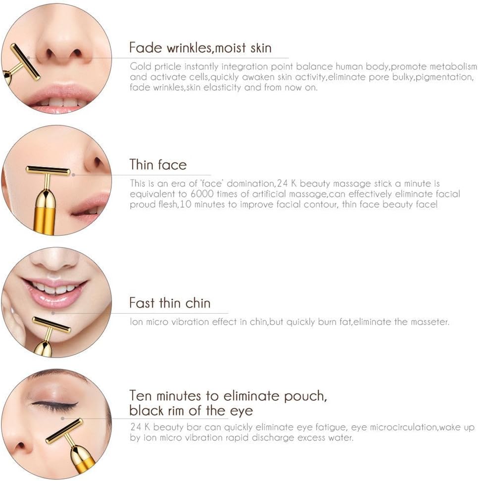 T-Shape Pulse Sign Face Massage Tools for Sensitive Skin | Limited stocks available