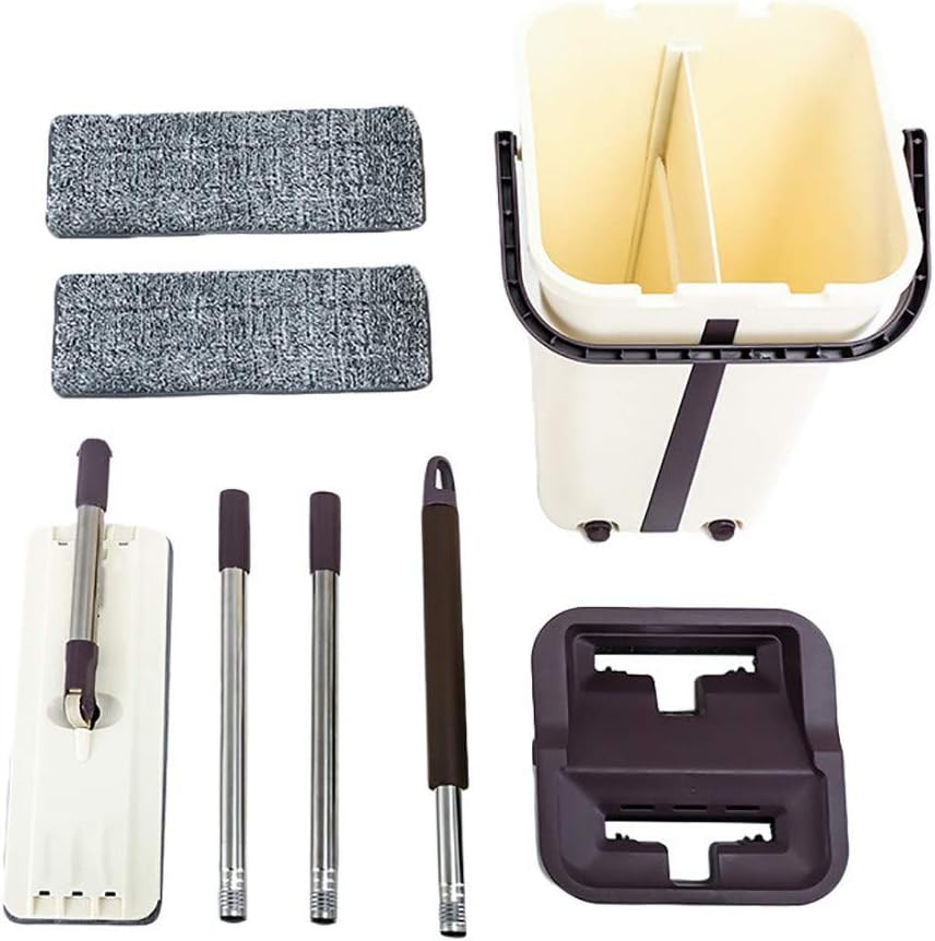 Free Hand Washing Flat Mop | Wooden Floor Mop | Dust Push Mop