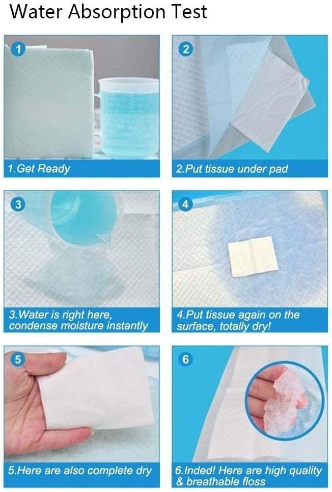 Disposable Under pads 2PCS Incontinence Bed Pads 24"X36"