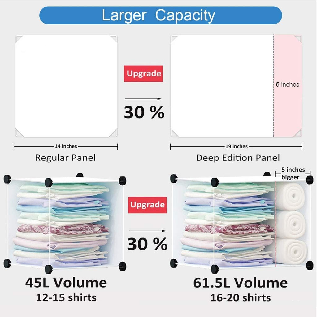 Portable Wardrobe for Hanging Clothes, Combination Armoire