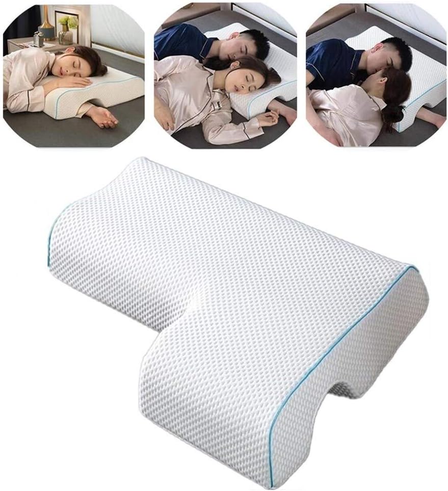 Couples Pillow, Breathable Memory Foam Pillow for Arm Rest