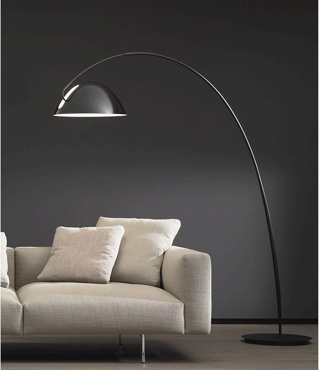 Floor Light Arch Floor Lamp, Curved and Metal Dome