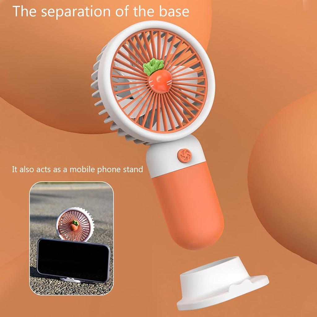 Pocket Fan, Rechargeable Fan with Handle with Base | Limited stocks available