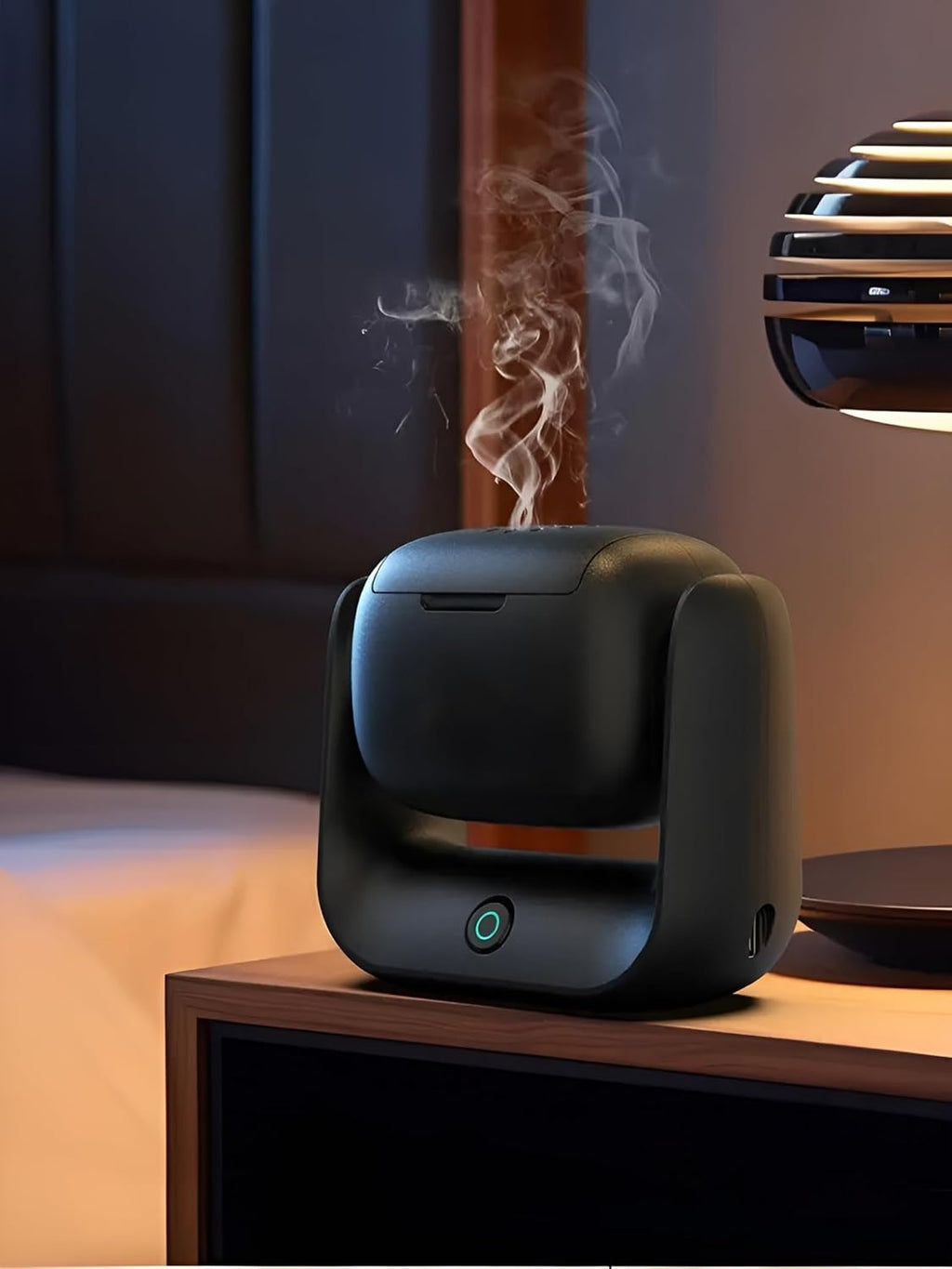 Premium Rotatable Incense Burner, Modern Bakhoor Burner for Home, Office, and Car